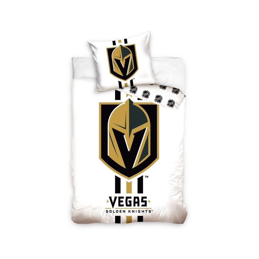 NHL LAS VEGAS GOLDEN KNIGHTS STRIPES WHITE POSTEĽNÉ OBLIEČKY